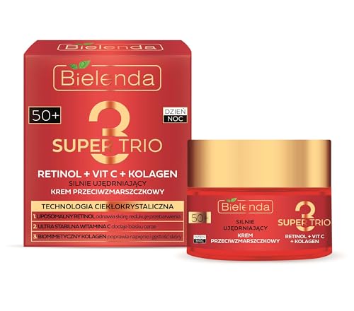 Bielenda SUPER 3 Trio Retinol + Vit C+ Kollagen 50+ 50 ml