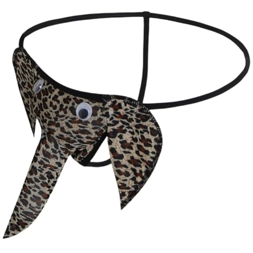 Men's Elephant Funny Thongs Low Waist G-String Underwear Male Trunk Lingerie Naughty Bottom Christmas Pants2