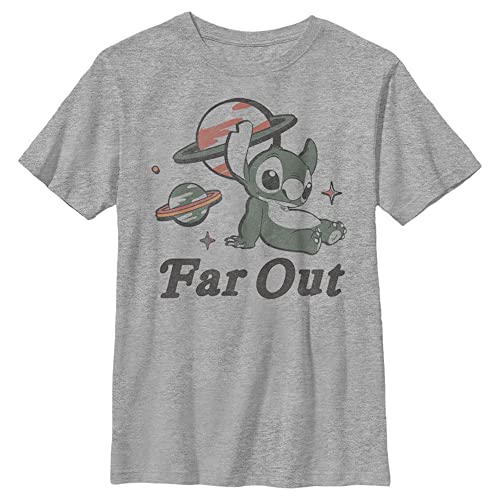T-Shirt Stitch Disney pour garçon avec motif original Far Out en coton doux