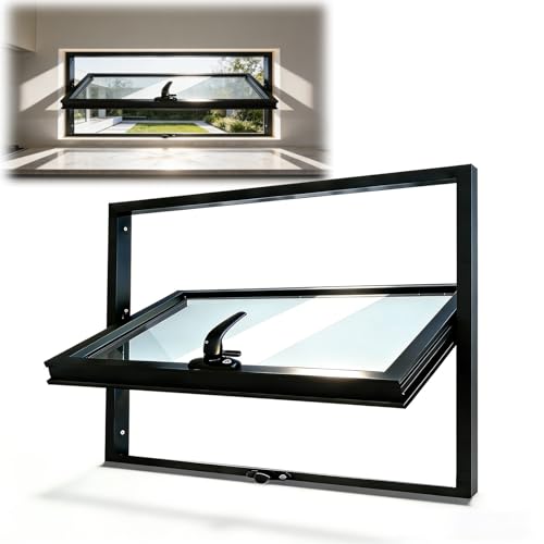 Ventana pivotante de aluminio de 30 mm con diseño minimalista y perfil ultrafino 2