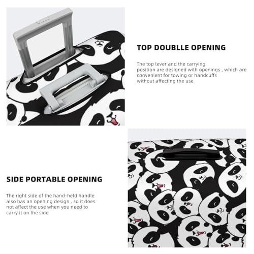Baby Panda Luggage Cover Washable Elasticated Luggage Covers For Suitcase Tsa Approved Stylish Dust And Scratch Resistant Luggage Case Protector For Kids And Adults4