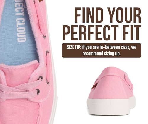 Image of Project Cloud Canvas Sneakers for Women - Memory Foam Slip On Shoes Women Footwear - Lightweight and Non Slip Fashion Sneakers (Seasalt)