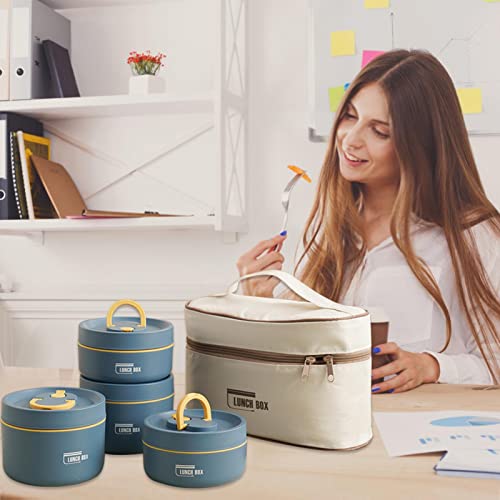 Recipientes de almoço isolados,Home Compartimento de Aço Inoxidável Empilhável Snack Box | Lancheira