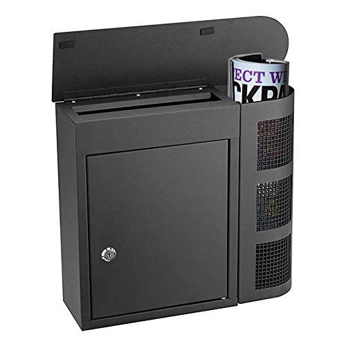 INDIAN DECOR . 28740 Magazine Newspaper Holder, Rust and Weather Proof with Steel Design, Vertical Wall Mount Modern Mailbox (B07VYHP9GK) Amazon Price History, Amazon Price Tracker