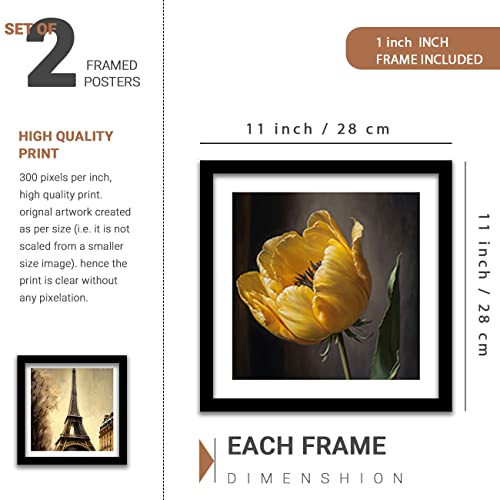 Image of kotart Paintings Modern Art Wall Decor Framed Paintings for Bedroom Room Living Room - Framed Wall Painting /Posters with Frame - Painting for Wall Decoration, Set of 5 - Combo17