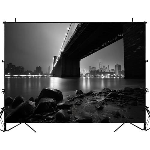 New York Brooklyn Bridge Backdrop 5x7ft