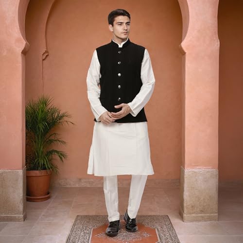 Image of Raymond Ethnix Mens Black Bundi