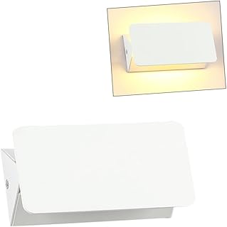 WOONEKY Aplique LED para Pared Interior Luz Cálida sin Deslumbramiento Diseño Ergonómico Lámpara para Dormitorio y Salón...