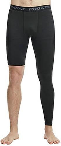Pantalones deportivos ajustados de una sola pierna de baloncesto para hombre, pantalones de compresión de 12 de una pierna, ropa interior atlética