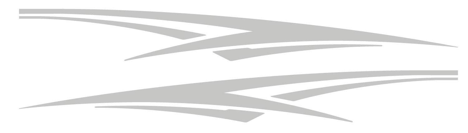 2 RV Trailer Truck Boat Accent Stripe Decals Graphics Color Choice- MGB182 (Silver)