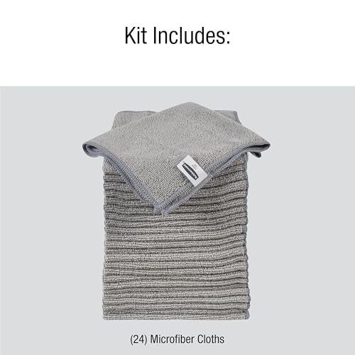 Image of Rubbermaid Microfiber Cloth Towels 14 inchx14 inch Non-Scratch Reusable /Washable for Cleaning /Wiping /Polishing for Home /Kitchen /Car,(Pack of 48)