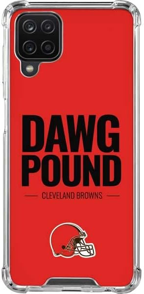 Skinit Clear Phone Case Compatible with Galaxy A12 - Officially Licensed NFL Cleveland Browns Team Motto Design
