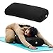 Gaiam Yoga Bolster - Long, Rectangular Meditation Pillow - Supportive Cushion for Restorative Yoga and Sitting on the Floor - Built-In Carrying Handle - Machine Washable Cover'