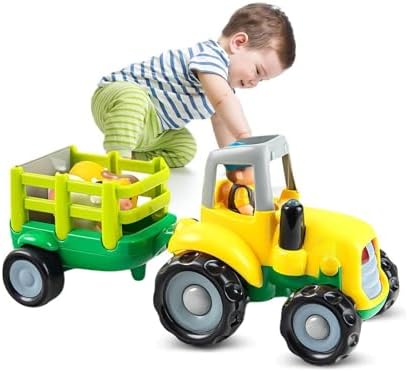 Auspint Tractor Toys, Tractor Sets, Suitable for Toddlers, Farm V...