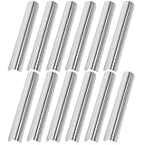 NESTINGHO Conectores para Varillas Romanas de Cortina de Acero Inoxidable Plata, Paquete de 10 Piezas, Junta para Barra de Cortina de 28mm, Ideales para Sala y Comedor