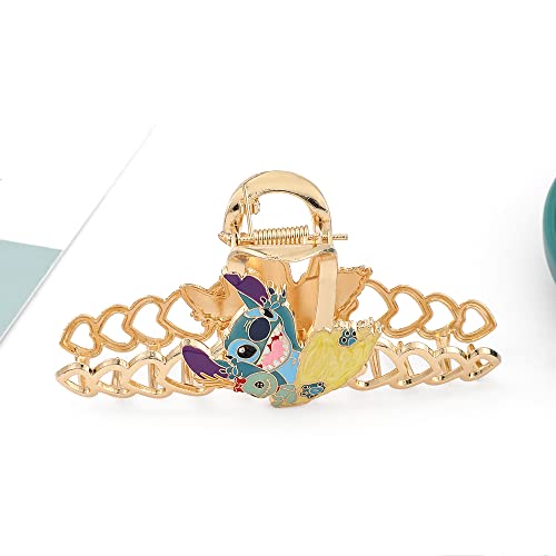 Anime Stitch Hair Clips Ohana Means Family Claw Hair Clips For Women Stitch Hair Accessories Anime Cute Metal Hair Accessories Daily Jewelry (6) #TOP4