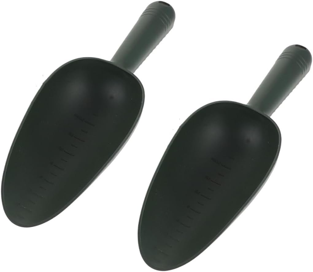 2pcs Plastic Soil Shovels Lightweight Garden Scoop for Digging Transplanting Portable Tools for Indoor and Outdoor Gardening for Flowers