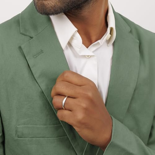 Amberta Solid Italian 14K Gold Wedding Bands for Women Men | Real 14K Gold Wedding Rings His and Hers | Polished Premium Yellow White Rings for Him and Her4