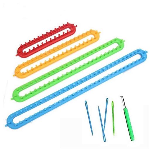 JapanAmStore Long Knitting Loom Set DIY Knitting Loom for Scarf Sweater Shawl Knitter Weaving Tool (S/M/L/XL) …