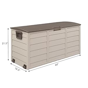 75gallonresindeckboxwaterproofoutdoorstorageboxwithwheelslockablelidandhandleslargedeckstorageforoutdoorgearpatiofurniturecushiongardeningtoolsbrown Urban Country Home Decor 75 gallon resin deck box waterproof outdoor storage box with wheels lockable lid and handles large deck storage for outdoor gear patio furniture cushion gardening tools brown urban country home decor