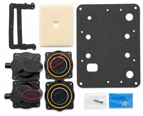 HIBLOW HP-60/80 Rebuild/Repair Kit with Filter Cover and Base Gaskets - Genuine Factory Certified
