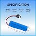 3.7V 800mAh Li-ion Rechargeable Battery for RC Cars, Boats, Trucks, Remote Control Toys