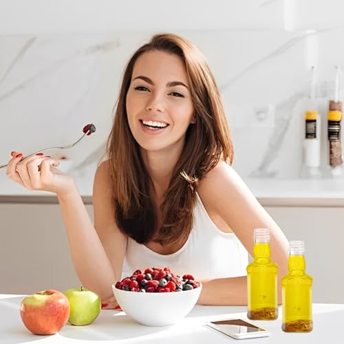 ASelected 24 Stück Shot Flaschen zum Befüllen 50 ML Leere Flaschen zum Befüllen Mini Leere Flaschen mit Deckel, für Ingwer Shot Eierlikör Tequila Schnäpse Whiskey