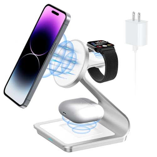 Foscomax 3 in 1 Magnetic Wireless Charging Station