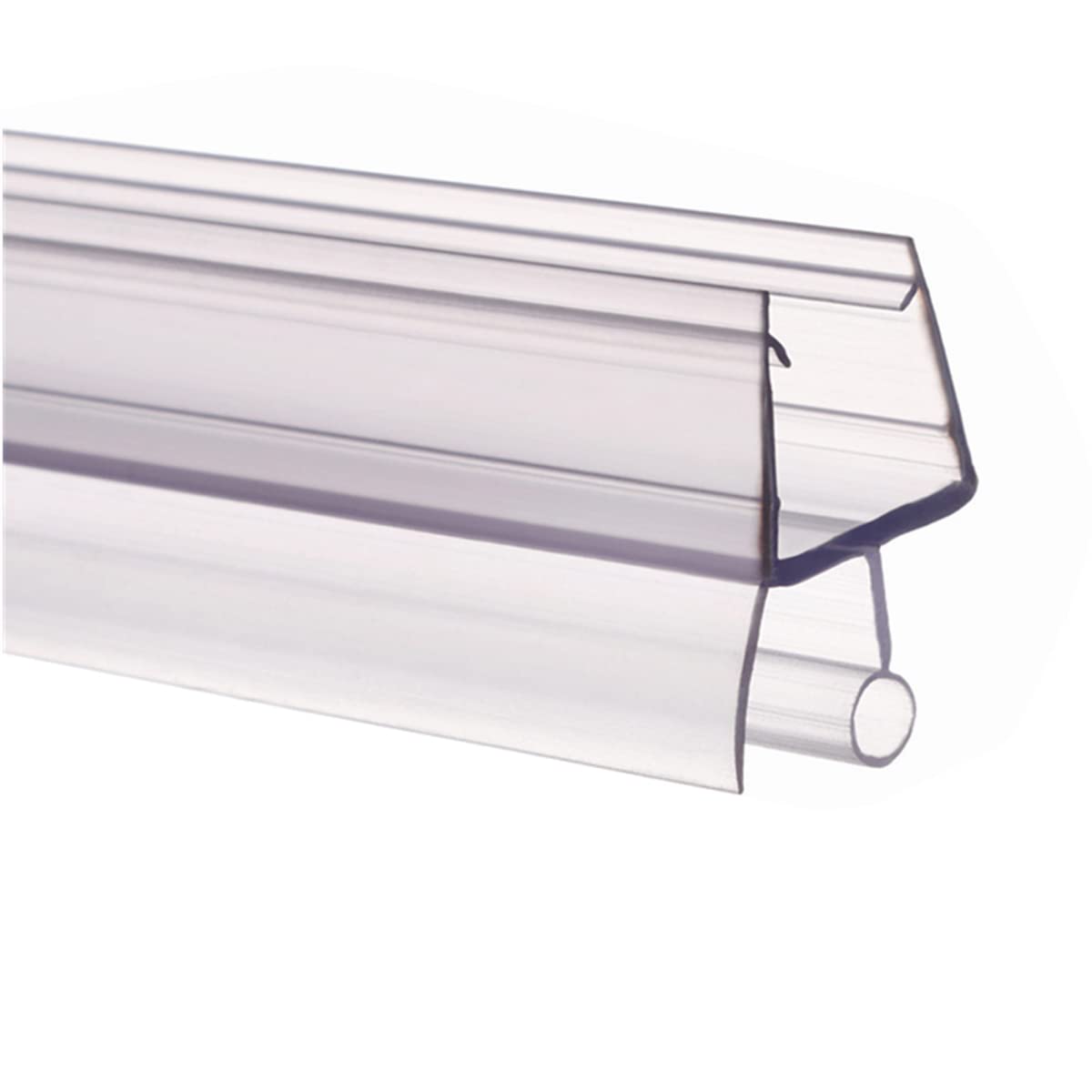 Queenbox 2-Pack Shower Door Bottom Seal Strip – 19.65" Sweep For 1/4" Glass, Waterproof & Cuttable