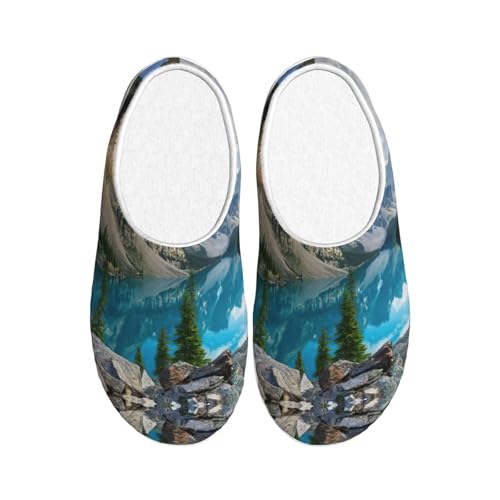 Pantoufles d'hiver chaudes contre les pieds froids et sols glissants avec peluche EdWal