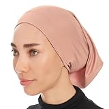 Ayisah Hijab Caps Underscarf for Women – Light Brown Hijab Cap Underscarf Turban Dreadlocks Tube – Muslim Accessories Headscarf Wrap - Islamic Hajib Headwrap Tube Fashion Solid Color (Light Brown)