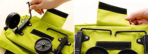 MFLASMF Wiederverwendbare und praktische Einkaufstasche auf Rädern, Faltbare Einkaufstasche, tragbare Faltbare Trolley… – Bild 7