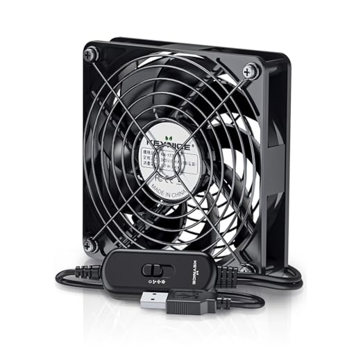 Keynice USBファン 静音 冷却ファン 12cm KN-1732
