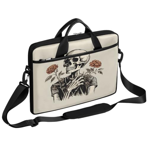 Bolso Vintage Esqueleto con Flor para Laptop 15 Pulgadas miniatura 1