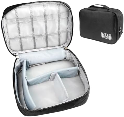Travel Cable Organizer, Cable Organizer Bag, Portable Cable Case,...