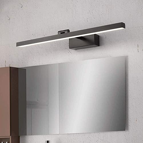 Aplique LED baño espejo negro lámpara pared 3