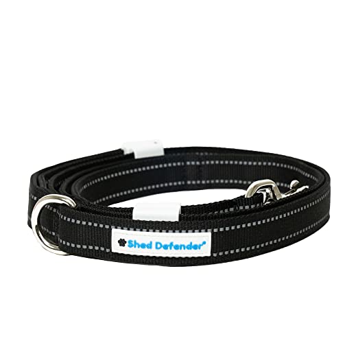 Shed Defender Mag-Snap Dog Leash 5 Ft. Wearable Magnetic Leash, Designed In The Usa, Attaches To Any Collar, Two Padded Traffic Handles, Dual Layer Thickness, Heavy Duty, Medium, Large Breed (Black) #TOP6