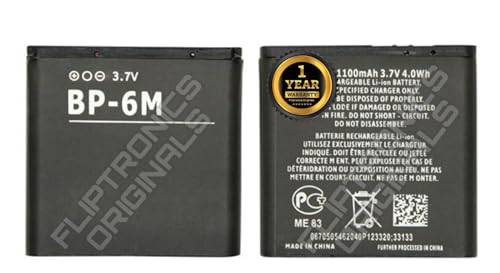Image of BP-6M Battery for Nokia 6233 6280 6288 9300 N73 N93 3250 9300 9300i Battery with 1 Year Warranty**** (X11)