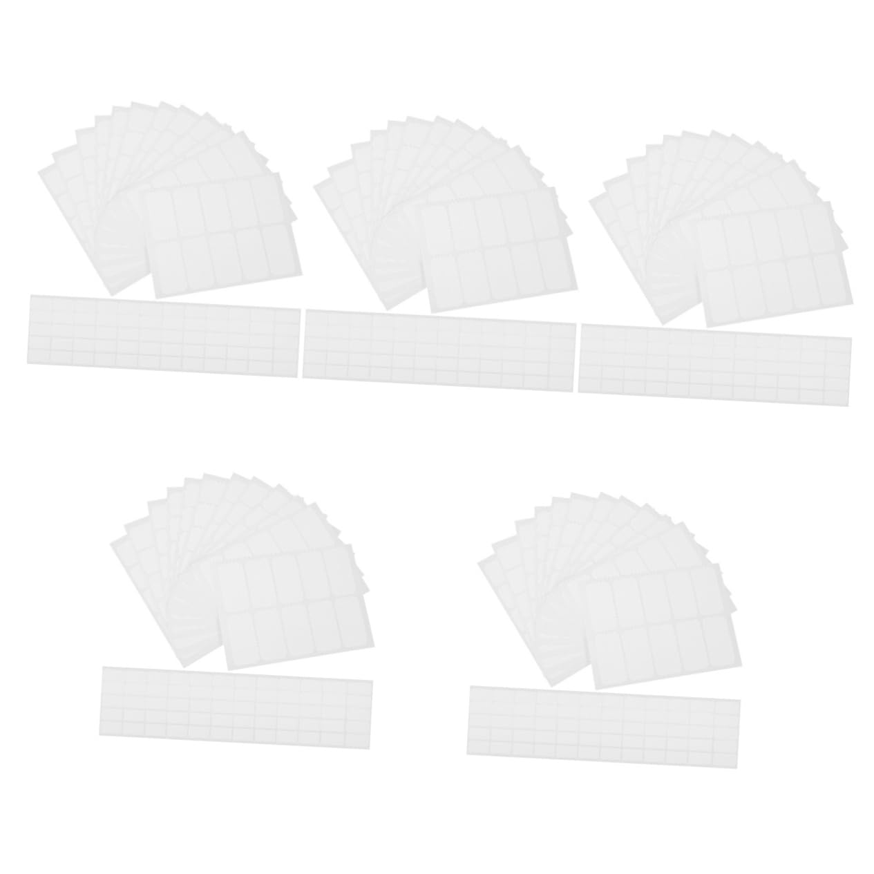 Operitacx 600pièces Étiquettes Vêtements Autocollantes Imperméables Étiquettes Réutilisables Pour École Et Maison Blanches à Écrire Résistantes Lavage