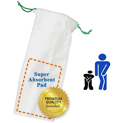 Medokare Medical Grade Urinal Bag - 30 Pee Bags, Superior Absorbent Pad, Portable Emergency Disposable Urinal Toilet, Road Trip Essentials Car Sickness Travel Vomit Bags, Odor Reducing for Men, Women - Thumbnail 2