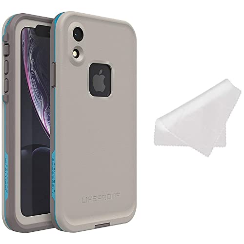 LifeProof FR Series Waterproof Case for iPhone XR (Only) - with Cleaning Cloth - Non-Retail Packaging - Body Surf (Cement/Gargoyle/Hawaiian Ocean)