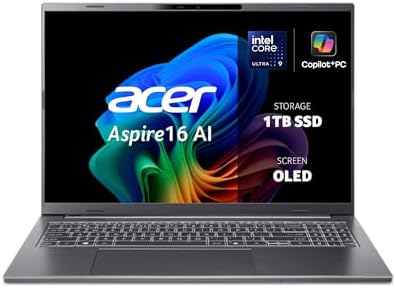 Acer Aspire 16 AI Copilot+ PC A16-52M, Laptop 16" WUXGA OLED (Int...