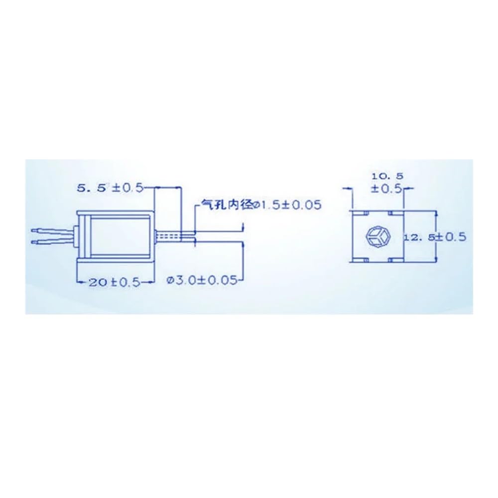 A Set DC 3V 3.7V Small 030 Electronic Starter Air Pump+Normally Open Solenoid Valve Air Pump Bleeder