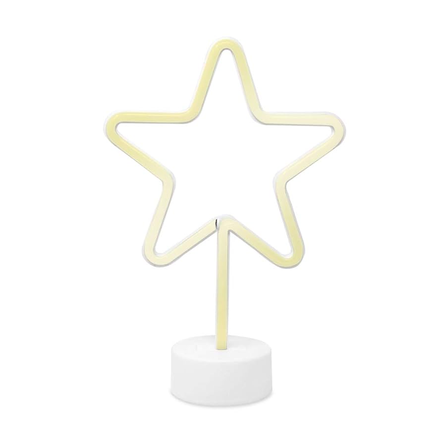 Starlight☆♡ Amazon.com : Isaac Jacobs 11.5” x 8” LED Neon Yellow Star
