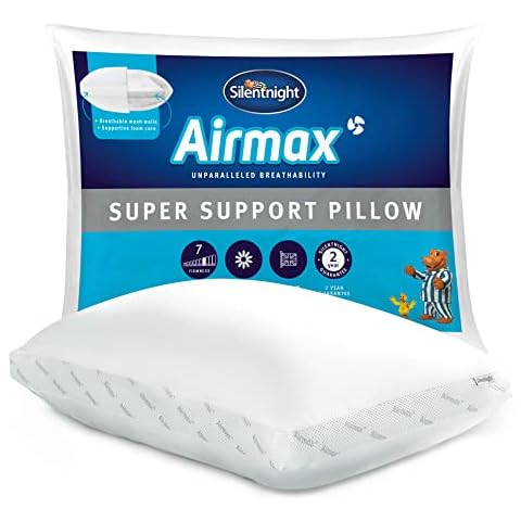 Silentnight Airmax - Almohada ortopédica Transpirable de Espuma refrescante Cover