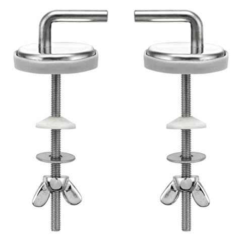CORNAT TEC364991 Toilet-seat Hinge with mounting, Clear Cover