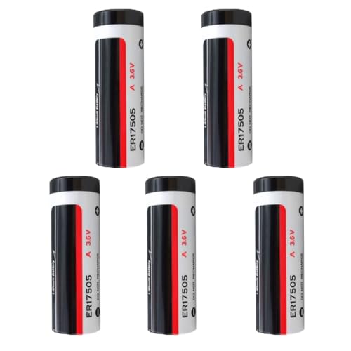 5-Pack ER17505 3.6V 3600MAH Batería de Litio miniatura 1