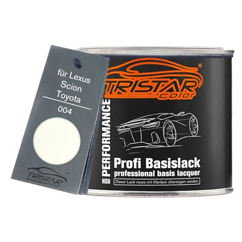 TRISTARcolor Pintura automotriz Bote listo para pulverizar para Lexus/Scion/Toyota 004 Cameo/Usse White Pintura base 0,5L