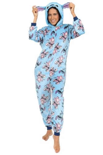 Disney Lilo and Stitch Stitch & Angel Grenouillère en polaire pour femme Bleu, bleu, 12-14