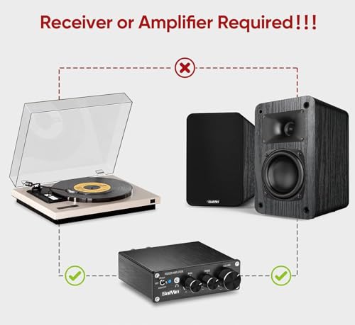 Image of Saiyin Passive Bookshelf Speakers,4Ohm Wall Mountable | Includes 20-gauge OFC Speaker Wire,Needs Amplifier to Operate for Desktop Stereo or Home Theater Surround Sound